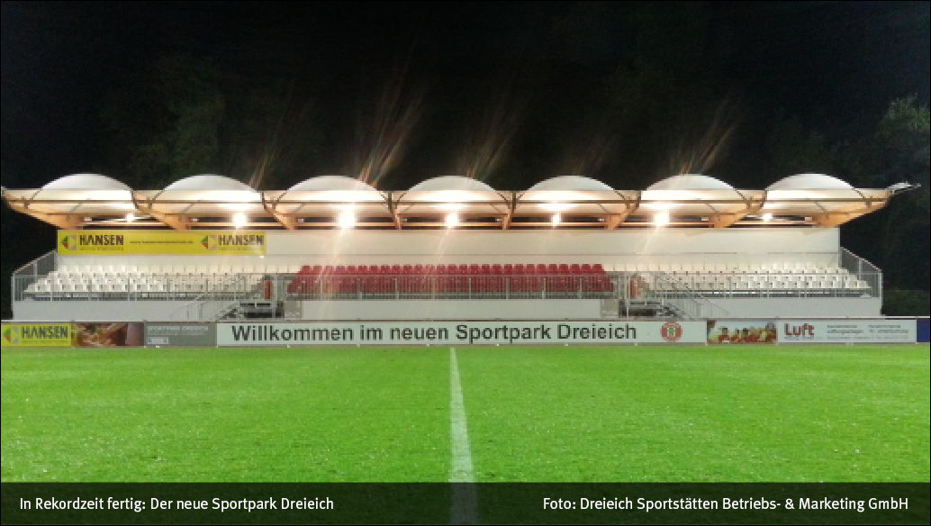 referenz sportpark dreieich tribuene