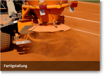 INTERGREEN HOMEPAGE BELAGSARTEN Tenne Sand 003 Fertigstellung
